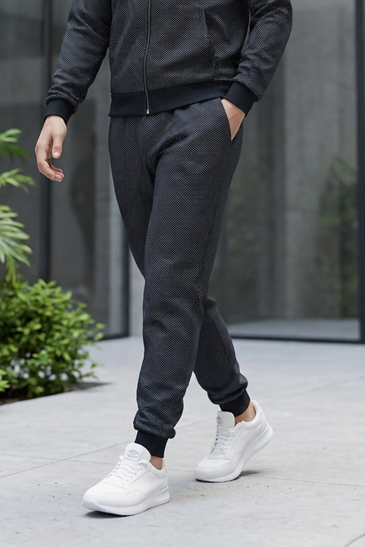 Damla Desenli Manşetli Eşofman Altı detay görseli – Aynı gün kargo ve ücretsiz iade | Wingetstar