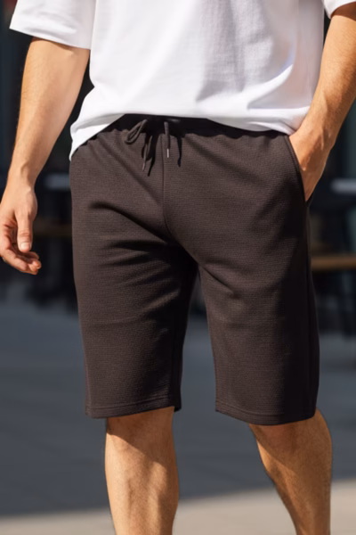 Koyu Kahve Desenli Şort detay görseli – Aynı gün kargo ve ücretsiz iade | Wingetstar