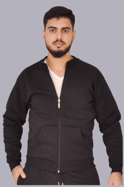 Antrasit Cepli Fermuarlı Sweatmont