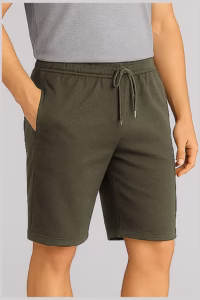 Haki Klasik Pamuklu Şort