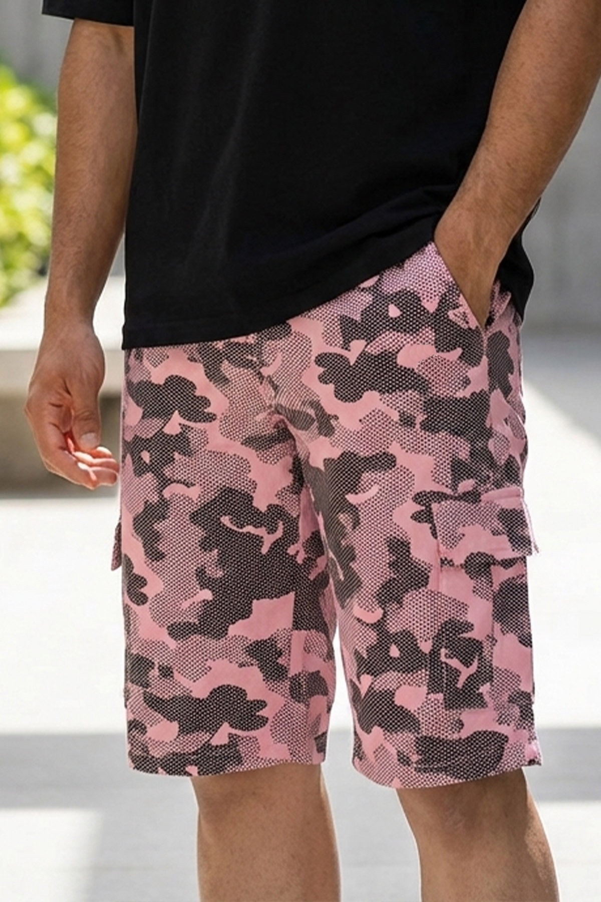 Pudra Kamuflaj Kargo Cepli Şort detay görseli – Aynı gün kargo ve ücretsiz iade | Wingetstar
