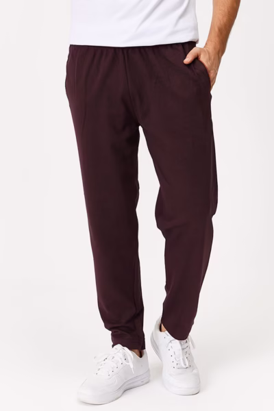 Koyu Gül Kurusu Düz Paça Eşofman Altı