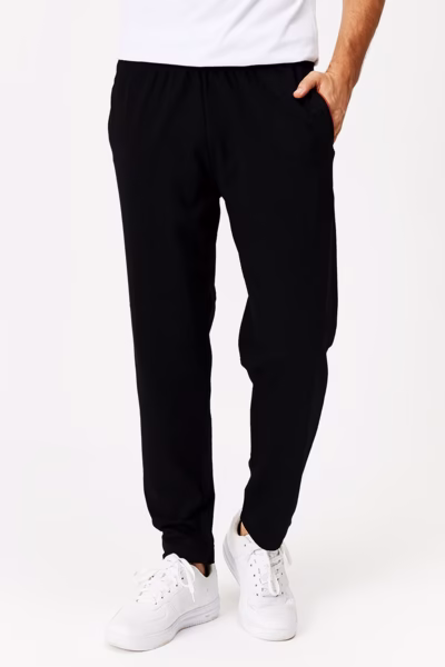 Siyah Düz Paça Eşofman Altı