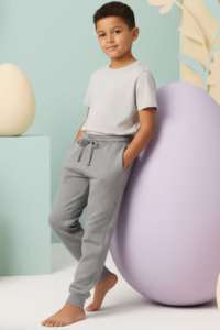 Kışlık Gri Çocuk Manşetli Eşofman Altı detay görseli – Aynı gün kargo ve ücretsiz iade | Wingetstar