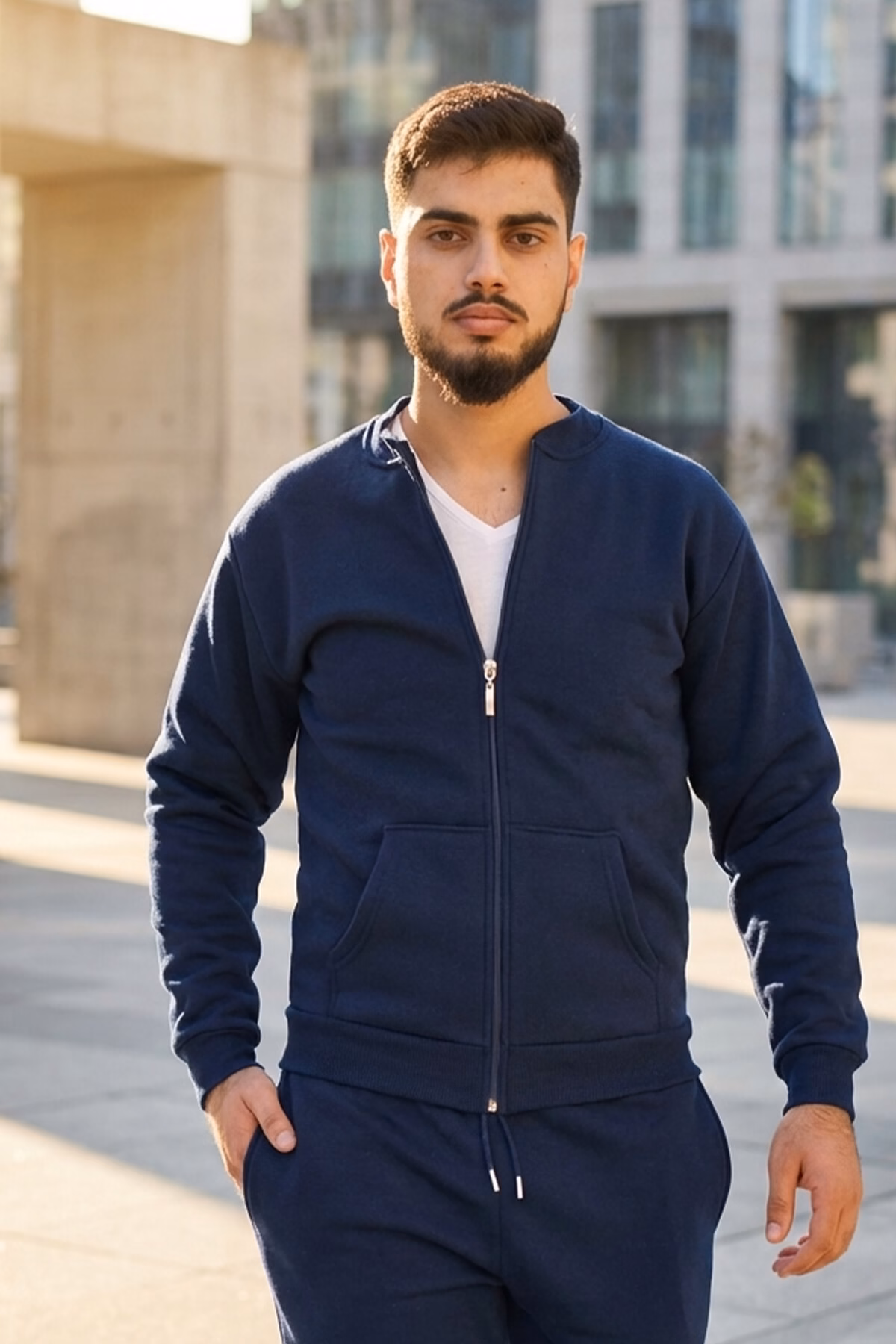 Lacivert Lacivert Fermuarlı Sweatmont - Wingetstar Modelleri
