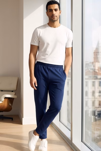 Lacivert Likralı Eşofman Altı detay görseli – Aynı gün kargo ve ücretsiz iade | Wingetstar