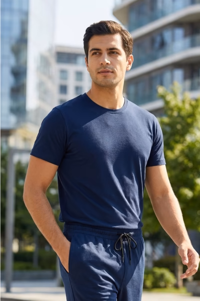 Lacivert Tişört detay görseli – Aynı gün kargo ve ücretsiz iade | Wingetstar