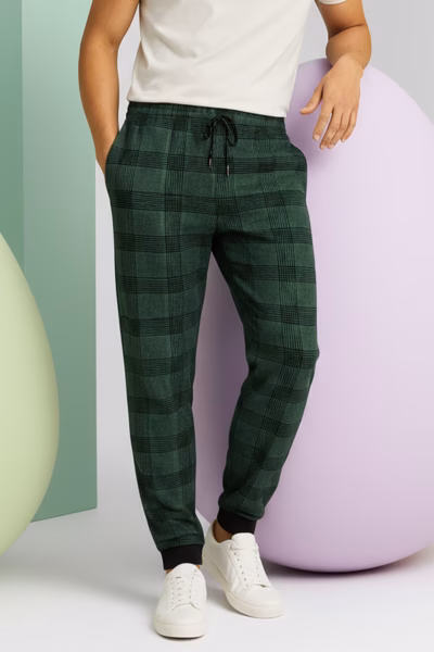 Bordo Ekose Desenli Manşetli Eşofman Altı detay görseli – Aynı gün kargo ve ücretsiz iade | Wingetstar