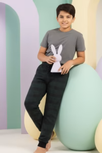 Yeşil Ekose Çocuk Manşetli Eşofman Altı detay görseli – Aynı gün kargo ve ücretsiz iade | Wingetstar