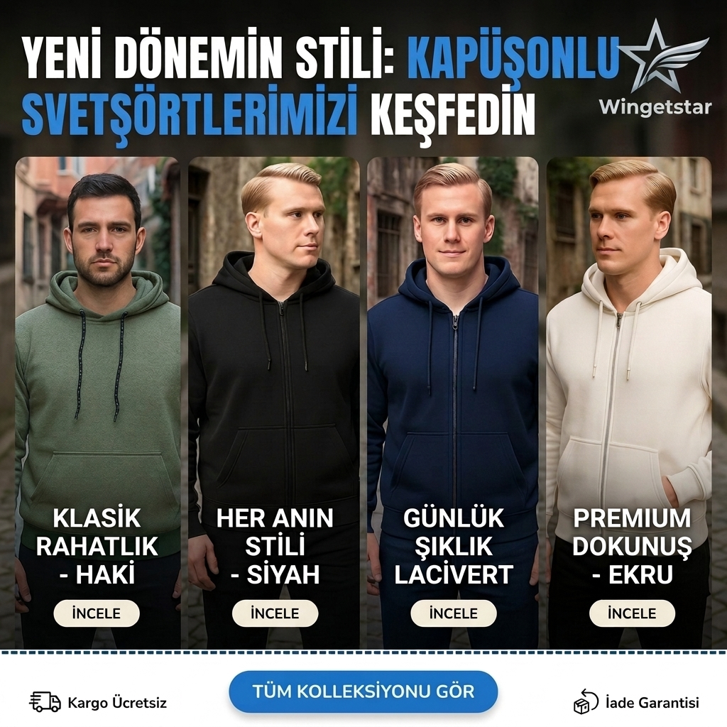 Ayni Gun Kargo Sweatshirt Wingetstar günlük rahat kalıp kombin önerileri | Wingetstar