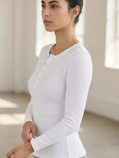 Çıtçıtlı Beyaz Fitilli Kaşkorse Uzun Kollu Likralı Tişört-Boy : 55cm Modelleri ve Özellikleri | Wingetstar Online Çıtçıtlı Beyaz Fitilli Kaşkorse Uzun Kollu Likralı Tişört-Boy : 55cm günlük rahat kalıp kombin önerileri | Wingetstar